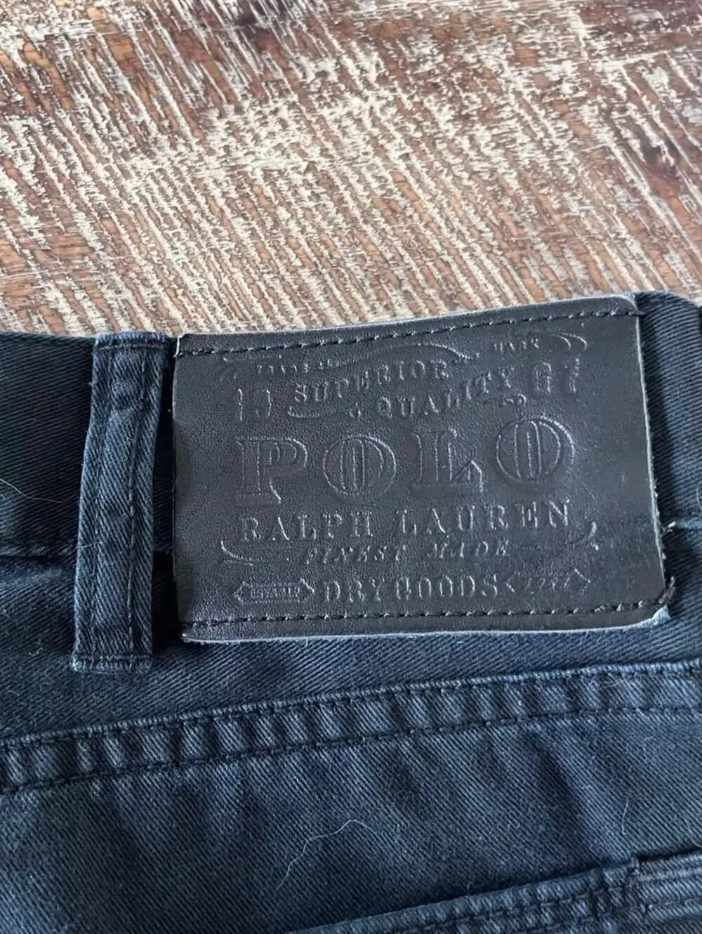 Polo Ralph Lauren Men’s Black Jeans 38x32 Classic Fit Straight Leg Denim Pants